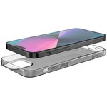 Чехол HOCO Light для Apple iPhone 13, TPU (прозрачный/черный)