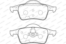 Фото 1/3 WBP23075A, Комплект тормозных колодок, дисковый тормоз