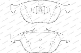 Фото 1/3 WBP23440A, Комплект тормозных колодок, дисковый тормоз