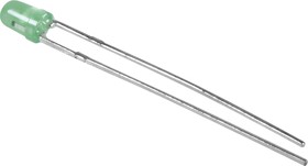 Фото 1/2 L-7104SGD-5V (L-934SGD-5V), Светодиод зеленый 60° d=3мм 20мКд 568нМ 5В