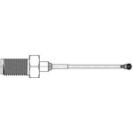 89761-3412, RF Cable Assembly, SMA Male Straight - MC Male Angled, 100mm, Grey