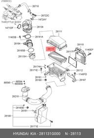 Фото 1/2 Фильтр воздушный HYUNDAI/KIA 28113-1G000