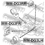 MM-DG3FR, MM-DG3FR_подушка двигателя передняя!\ Mitsubishi Carisma DA 95-03