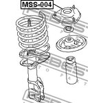 MSS-004, MSS-004_опора амортизатора переднего! без подшип.\ Mitsubishi ...