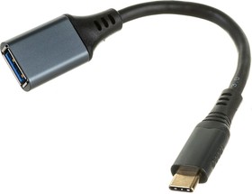 Фото 1/2 Кабель-переходник USB3.0 OTG Type-C/AF, метал. разъем, медь, Mobile, 15 см, коробка A-USB3C-OTGAF-01