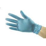 V1400B10006, Blue Powder-Free Nitrile Disposable Gloves, Size 6.5, Small ...