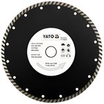 YT6025, Отрезной алмазный диск TURBO универсальный 230мм