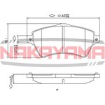 HP8278NY, Колодки тормозные дисковые передние LAND ROVER FREELANDER 98 -