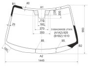 5166AGNW2B LFW/X, Стекло лобовое Mazda 3 06-09