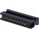 T8062000001NEU, Переходной разъем, PIN: 20, IDC,THT, на шлейф, 1,27мм, 1А, 30В