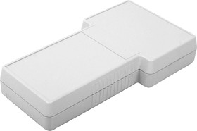 G858G(S)BC, Корпус фигурный 237x131x45, пластик, серый, с батарейным отсеком
