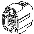 Фото 1/4 174257-2, 4-pos Econoseal J-Mark II+ Plug HSG, Разъем