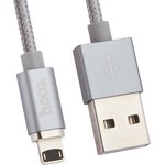 USB кабель HOCO U40A Magnetic Adsorption Lightning Charging Cable (L=1M) (серый)