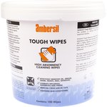 30767-AD, TOUGH WIPES Wet Hand Wipes, Bucket of 100