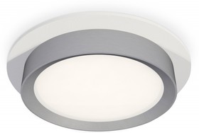 Фото 1/2 Ambrella Комплект встраиваемого светильника XC8050004 SWH/MCH белый песок/хром матовый GX53 (C8050, N8121)