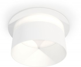 Фото 1/2 Ambrella Комплект встраиваемого светильника XC8050016 SWH/FR белый песок/белый матовый GX53 (C8050, N8402)
