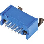 AMP-LATCH Series Straight Through Hole PCB Header, 10 Contact(s), 2.54mm Pitch ...