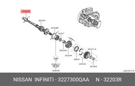 3227300QAA, Втулка вала сцепления 40мм NISSAN/RENAULT/DACIA BV JB1/_8200039656