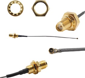 ASMGA010XB113S11, Male MHF4 to SMA Coaxial Cable, IPEX Coaxial, Unterminated