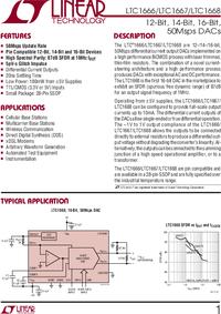 LTC1668CG#PBF, 16 Bit Digital to Analog Converter 1 28-SSOP, Analog ...