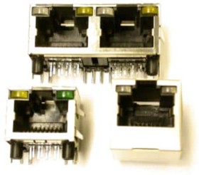 A20-108-660-010, Modular Connectors / Ethernet Connectors 1X1 INVERTED R/A NO LEDS SHIELDED