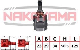 NJ7426NY, ШРУС внутр. к-кт TOYOTA COROLLA AE100/EE100/CE100 91-97 (23x29x187x34)