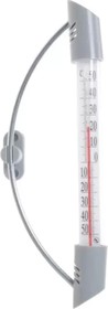 Термометр оконный "Премиум" ТБ-209 на гвоздиках/липучке, нерж.сталь, блистер PL6101