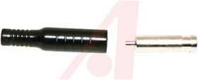 Фото 1/3 BU-P5167-0, Black Female Banana Socket, 4 mm Connector, Crimp, Solder Termination, 15A, 5000V dc, Nickel Plating