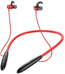 Фото 1/4 Bluetooth наушники HOCO ES61 Manner BT5.0, внутриканальная, спорт, громкость +/- (красный)