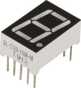 BL-S56B-11UR, Индикатор красный 12.60х19.00мм 50мКд, общий анод