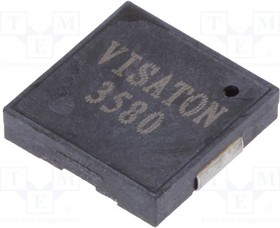 PB9.9-3V, Излучатель звука: пьезоэлектрический; 4кГц; -40?85°C; 9x9x2мм; 3В