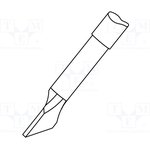 JBC-C120007, Паяльное жало for microtweezers PA spade 3,5мм