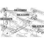 nm-a33arr, ПОДУШКА ДВИГАТЕЛЯ ЗАДНЯЯ (ГИДРАВЛИЧЕСКАЯ) NISSAN MAXIMA/CEFIRO A33 ...