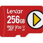 LMSPLAY256G-BNNNG, 256 GB MicroSDXC Micro SD Card, A1 V30 U3, Class10, UHS-I