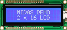 Фото 1/2 MC21605G6W-BNMLW3.3-V2, MC21605G6W-BNMLW3.3-V2 LCD LCD Display, 2 Rows by 16 Characters