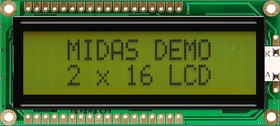 Фото 1/2 MC21605G6W-SPTLY3.3-V2 LCD LCD Display, 2 Rows by 16 Characters