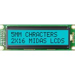 MD21605D6W-FPTLRGB, MD21605D6W-FPTLRGB LCD LCD Display, 2 Rows by 16 Characters