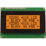 MD41605A6W-FPTLRGB, MD41605A6W-FPTLRGB LCD LCD Display, 4 Rows by 16 Characters