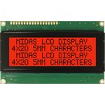 MD42005C6W-FPTLRGB, MD42005C6W-FPTLRGB LCD LCD Display, 4 Rows by 20 Characters