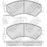 Колодки передние NIBK PN0516W