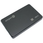 Корпус для жесткого диска Amperin AM25U3PB 2,5", USB 3.0, пластиковый, черный