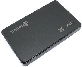 Корпус для жесткого диска Amperin AM25U3PB 2,5", USB 3.0, пластиковый, черный