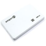 Корпус для жесткого диска Amperin AM25U2PW 2,5", USB 2.0, пластиковый, белый