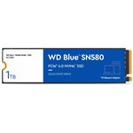 SSD накопитель WD Blue SN580 WDS100T3B0E 1ТБ, M.2 2280, PCIe 4.0 x4, NVMe, M.2