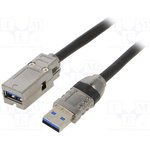 09454521932, USB Cables / IEEE 1394 Cables har-port USB 3.0 A-A coupler with ...
