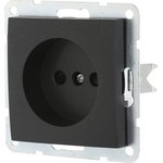 Розетка без з/к, со шторками черный бархат 863308-1