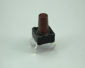 Фото 1/2 DTS-65N-V, Tactile Switches 6x6mm 160gf BROWN