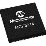 MCP3914A1-E/MV, Устройство AFE, 24-битный дельта-сигма АЦП, 2.7В до 3.6В, UQFN-40