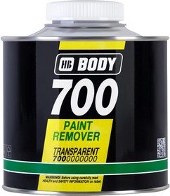 7000000000, Удалитель краски BODY 700 для удаления красок, лаков и латексных материалов с любых металлических поверхностей (0.5 л.)