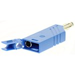 934100102, Blue Male Banana Plug, 4 mm Connector, Screw Termination, 24A ...